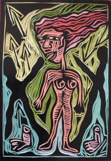 Pintura titulada "La mujer es como la…" por Kardo Kosta, Obra de arte original, Oleo