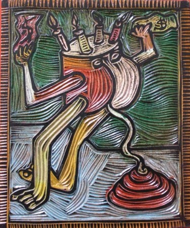 Pintura titulada "Cagane" por Kardo Kosta, Obra de arte original, Oleo