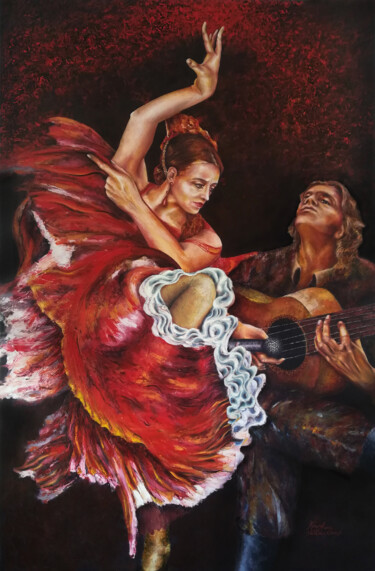 Картина под названием ""The Spanish spirit…" - Kostadin Hristov, Подлинное произведение искусства, Масло