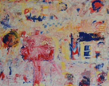 Pintura titulada "IL SOGNO CREATIVO" por Kostins, Obra de arte original, Oleo Montado en Bastidor de camilla de madera