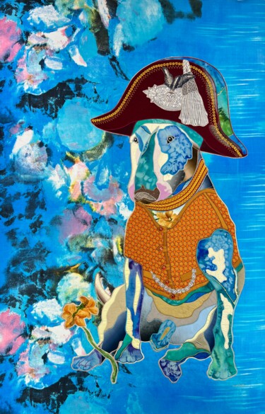 Textile Art titled "My Napoleon" by Kostyantin Malginov, Original Artwork, Tapestry