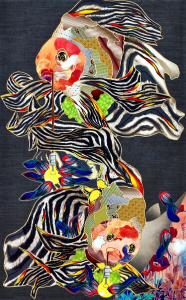 Art textile intitulée "Closer to the light" par Kostyantin Malginov, Œuvre d'art originale, Tapisserie Monté sur Panneau de…