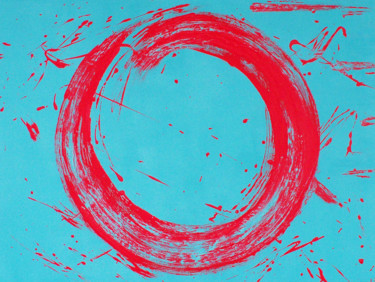 Painting titled "Circle-Zen 2" by Oksana Kostyletskaya, Original Artwork, Acrylic