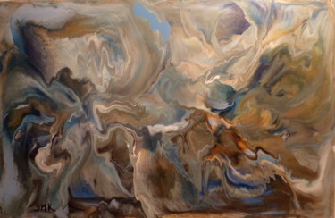 Painting titled "Distant Viewing" by Stella Maria Kotsaki, Original Artwork, Oil
