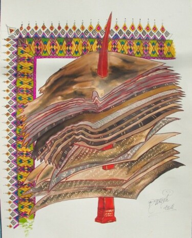 Peinture intitulée "_IGP3022.JPG" par Kouider Medjahed, Œuvre d'art originale