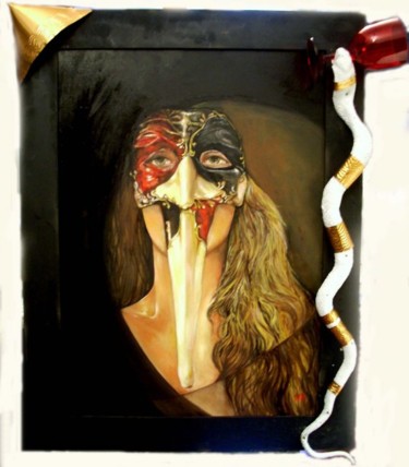 Pittura intitolato "NUNC EST BIBENDUM" da Bababo, Opera d'arte originale