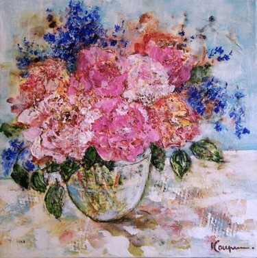 Peinture intitulée "Petit bouquet - 1" par Elena  Koupaliantz, Œuvre d'art originale, Acrylique