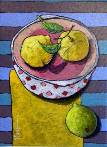 Painting titled "1 de trop" by Elena  Koupaliantz, Original Artwork, Acrylic