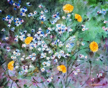 Pintura titulada "Envie de printemps" por Elena  Koupaliantz, Obra de arte original, Acrílico