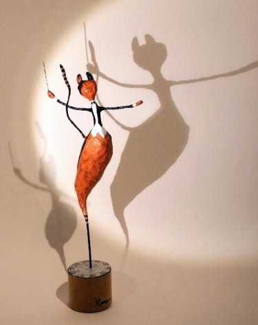 Sculpture titled "Maestro" by Elena  Koupaliantz, Original Artwork, Paper maché