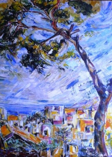 Peinture intitulée "cristel oran" par Malika Kouskoussa Née Nekkache, Œuvre d'art originale