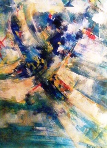 Peinture intitulée "N1.JPG" par Malika Kouskoussa Née Nekkache, Œuvre d'art originale