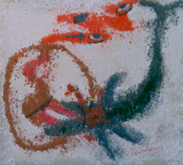 Pintura intitulada "Requin" por Koutsandréou Georges, Obras de arte originais, Acrílico