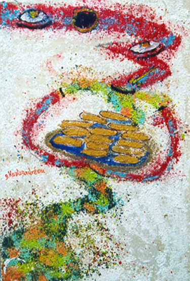 Peinture intitulée "Gâteaux de Noël -" par Koutsandréou Georges, Œuvre d'art originale, Acrylique