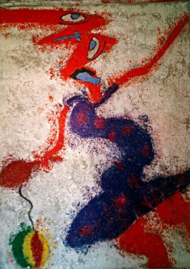 Peinture intitulée "Tap-tap" par Koutsandréou Georges, Œuvre d'art originale, Acrylique