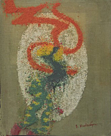 Malerei mit dem Titel "Flamenco" von Koutsandréou Georges, Original-Kunstwerk, Acryl