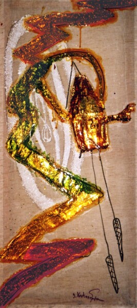 Peinture intitulée "Coucou" par Koutsandréou Georges, Œuvre d'art originale, Autre