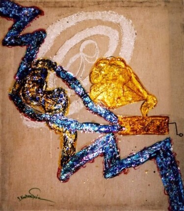 Картина под названием "Phonographe" - Koutsandréou Georges, Подлинное произведение искусства, Акрил
