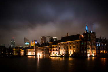 Photography titled "The Hofvijver at ni…" by Wouter Kouwenberg, Original Artwork