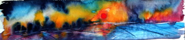 Ζωγραφική με τίτλο "Sunrise" από Anna Brigitta Kovacs (KAB), Αυθεντικά έργα τέχνης, Ακουαρέλα