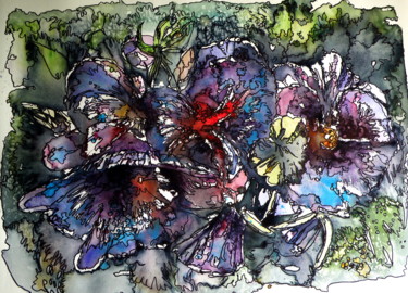 Pintura titulada "Flowers" por Anna Brigitta Kovacs (KAB), Obra de arte original, Acuarela