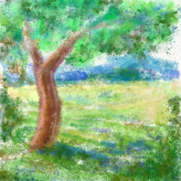 Digital Arts titled "Another tree." by Kovalen, Original Artwork, Digital Painting