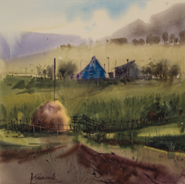 Peinture intitulée ""Carpathians. Hysta…" par Andrei Kovalik, Œuvre d'art originale, Aquarelle