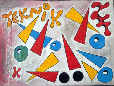 Peinture intitulée "TEKNiK" par Kowalski, Œuvre d'art originale, Acrylique