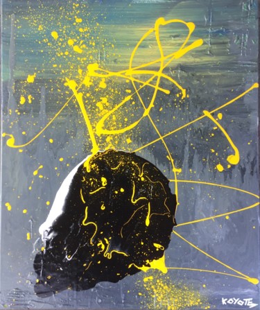 Malerei mit dem Titel "Abstrakt-008" von Koyote, Original-Kunstwerk, Acryl