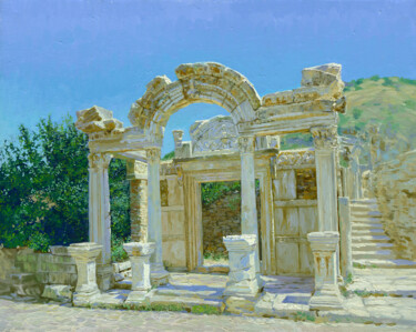 Картина под названием "Ephesus. Ruins" - Simon Kozhin, Подлинное произведение искусства, Масло