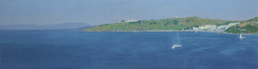 Картина под названием "Halicarnassus harbor" - Simon Kozhin, Подлинное произведение искусства, Масло Установлен на Деревянна…