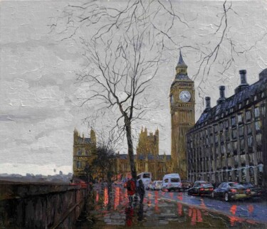 绘画 标题为“Big Ben” 由Simon Kozhin, 原创艺术品, 油