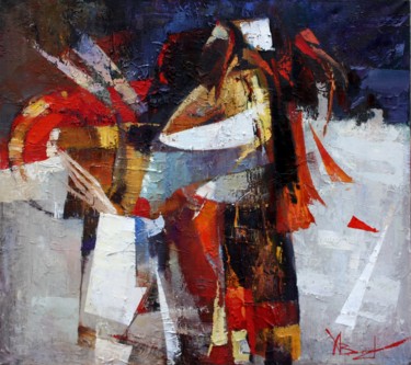Картина под названием "Daenc" - Валентина Козяр, Подлинное произведение искусства, Масло