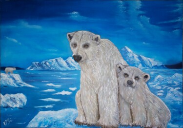 Pintura intitulada "Alaska" por Kpbc, Obras de arte originais, Óleo