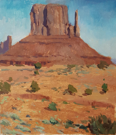 Painting titled "Monument Valley" by Krasuckas, Original Artwork, Oil