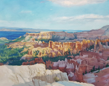 Peinture intitulée "Bryce Canyon" par Krasuckas, Œuvre d'art originale, Huile