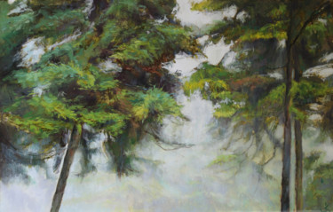 Malarstwo zatytułowany „Foggy day” autorstwa Krasuckas, Oryginalna praca, Olej