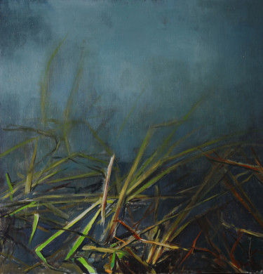 Painting titled "Grass" by Krasuckas, Original Artwork, Oil