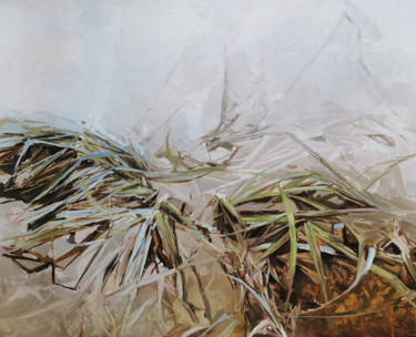 Painting titled "Autumn grass" by Krasuckas, Original Artwork, Oil