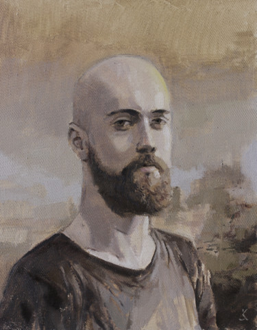 Selfportrait Pintura titulada "Selfportrait" por Krasuckas, Obra de arte original, Oleo