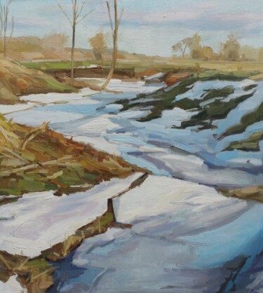 Thaw Painting titled "Thaw" by Krasuckas, Original Art, Oil