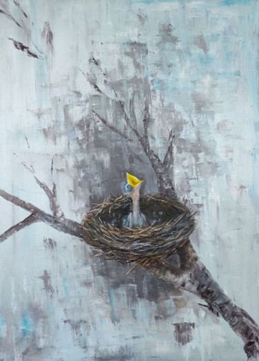 Картина под названием "Sos" - Nina Fedotova, Подлинное произведение искусства, Масло