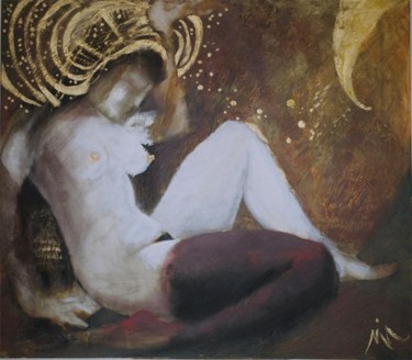 Картина под названием "Danaides or the Lun…" - Kravitz, Подлинное произведение искусства, Масло