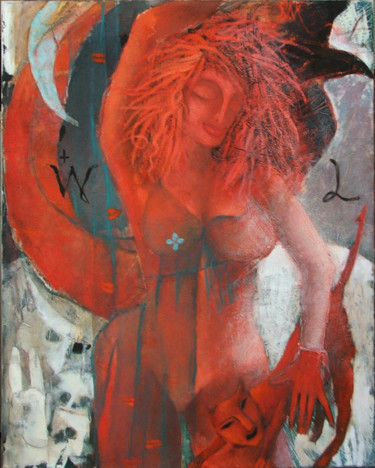 Рисунок под названием "Miledy Red Dragon &…" - Kravitz, Подлинное произведение искусства, Другой