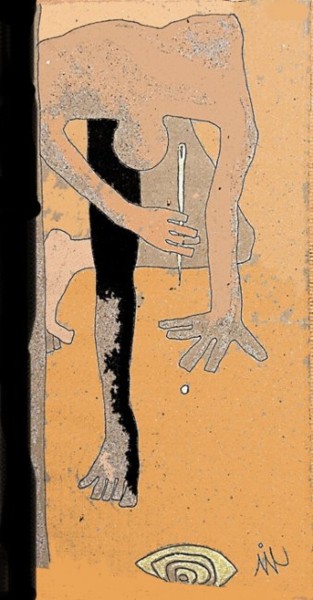 Цифровое искусство под названием "The needle of Isis" - Kravitz, Подлинное произведение искусства, Цифровая живопись