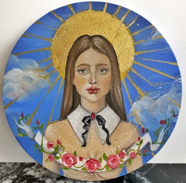 Angel Картина под названием "Angel" - Ksenia Kravtsova, Подлинное произведение искусства, Масло Установлен на Подрамник