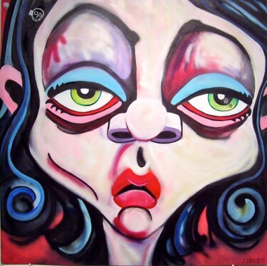 Painting titled "DELILAH" by Kreatures And Kreeps, Original Artwork, Spray paint