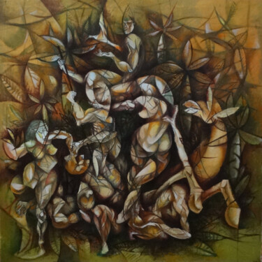 "Horse of Change" başlıklı Tablo Karel Rodríguez Fernández tarafından, Orijinal sanat, Petrol