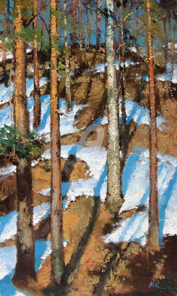 Painting titled "Spring" by Mark Kremer, Original Artwork, Oil