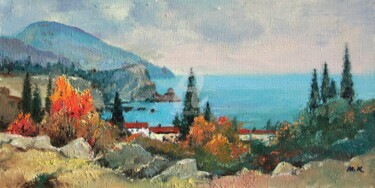 Painting titled "Crimea, Gurzuf, day" by Mark Kremer, Original Artwork, Oil
